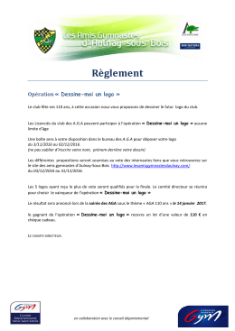 Règlement dessine moi un logo - Les Amis Gymnastes d`Aulnay