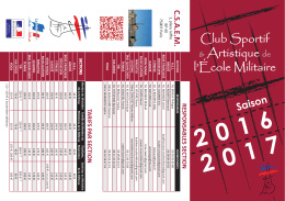 cliquez-ici - Club sportif et artistique de l`Ecole Militaire