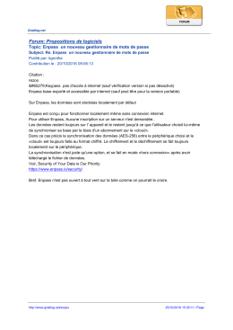 Forum: Propositions de logiciels