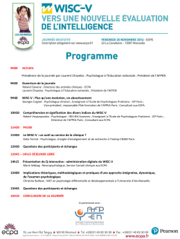 D&eacute;couvrez le programme