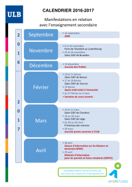 Septembre Novembre Décembre Février Mars Avril