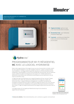 programmateur wi-fi résidentiel hc avec le