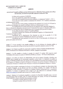 arr&ecirc;t&eacute; - Site officiel de la mairie d`Ardoix