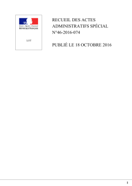 recueil des actes administratifs sp&eacute;cial n&deg;46-2016