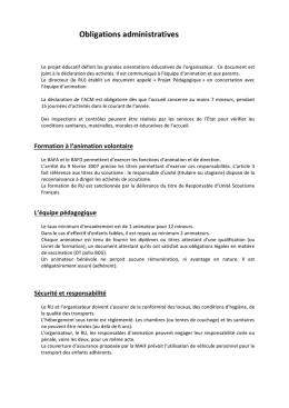 Obligations administratives