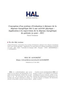 Conception d`un système d`évaluation à distance de la - HAL