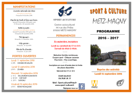 Téléchargez le programme des activités