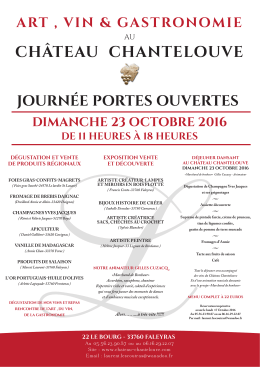 D&eacute;couvrez l`affiche de ces portes ouvertes ici