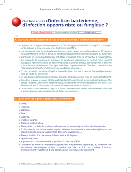 Que faire en cas dIinfection bact&eacute;rienne, dIinfection