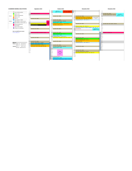 CALENDRIER GENERAL DES ACTIVITES Septembre 2016