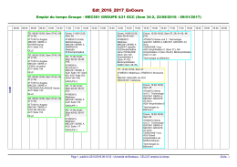 Ouvrir l`emploi du temps PDF