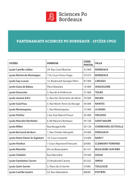 T&eacute;l&eacute;charger la liste des lyc&eacute;es conventionn&eacute;s