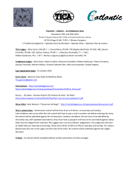PALEXPO &ndash; GENEVE &ndash; AUTOMNALES 2016 November 19th and