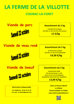LA FERME DE LA VILLOTTE Assortiment de 5 kg