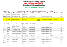 PV N&deg;01 - LWF Guelma