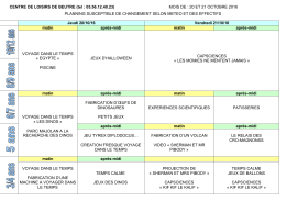 PLANNING VAC OCTOBRE 2016