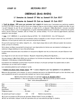 Bulletin d`inscription aux séjours à Obernai 2017 - Over-blog