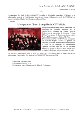 Téléchargez le dossier de presse