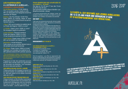 Carte A+ 2016-2017 / Infos et Partenaires