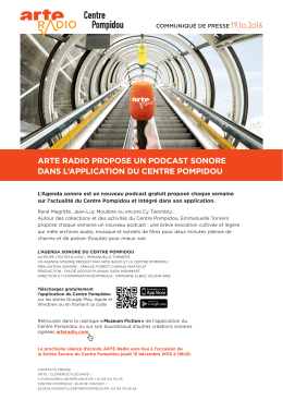 ARTE Radio propose un podcast sonore dans l`application du