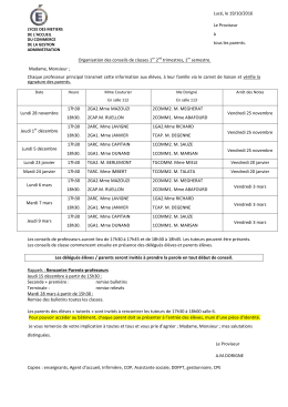Lettre aux parents