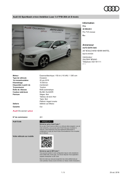 Audi A3 Sportback e-tron Ambition Luxe 1.4 TFSI 204 ch S tronic