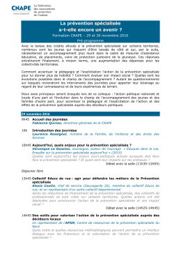 La prévention spécialisée a-t-elle encore un avenir