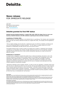 News release FOR IMMEDIATE RELEASE