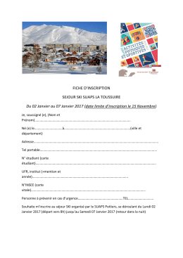 Téléchargez le formulaire [PDF - 501 Ko ]