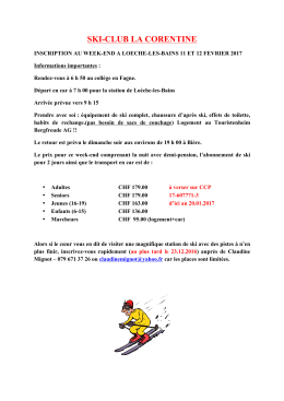 Week-end Loèche-les-Bains 2017 - Ski