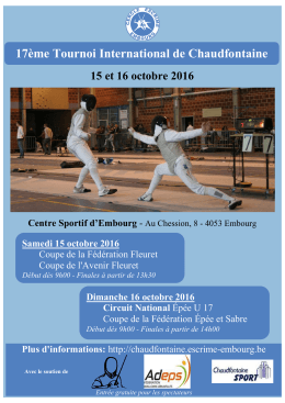 17ème Tournoi International de Chaudfontaine