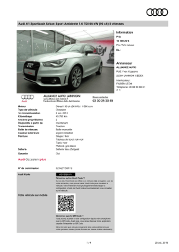 Audi A1 Sportback Urban Sport Ambiente 1.6 TDI 66 kW (90 ch) 5