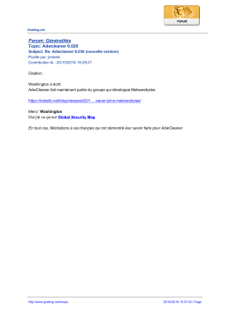 Forum: Généralités