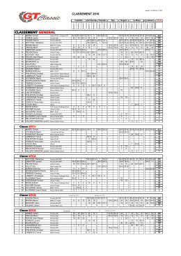 CLASSEMENT GENERAL