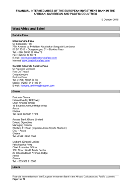 Africa, Caribbean, Pacific and Overseas countries and territories