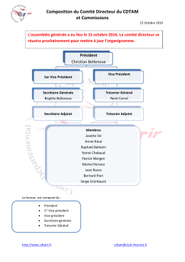 Organigramme et Commissions