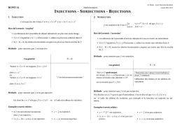Fiche injections- surjections - bijections