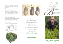 automne hiver 2016 - Traiteur Rudy Branche