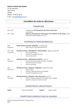 Conseillère de vente en alternance