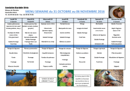 menus résidents du 31 octobre au 6 novembre 2016