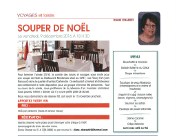 souper de noêl Restaurant montanara 9 décembre 2016