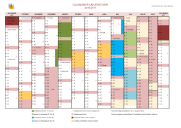 CALENDRIER UNIVERSITAIRE 2016-2017