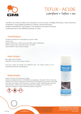 T&eacute;l&eacute;charger la FICHE TECHNIQUE