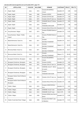 T&eacute;l&eacute;charger la liste des tarifs au format pdf