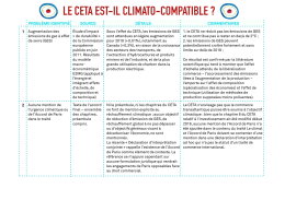 le ceta est-il climato-compatible - Presse