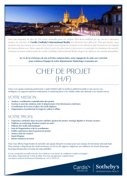 chef de projet (h/f)