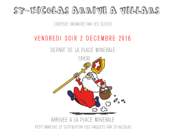 ST-NICOLAS ARRIVE A VILLARS