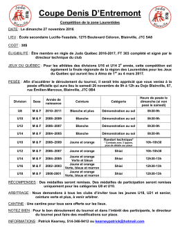 Coupe Denis D`Entremont 2016