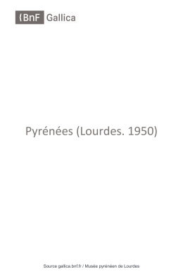 Pyr&eacute;n&eacute;es (Lourdes. 1950)