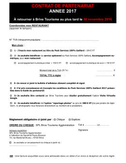 CONTRAT DE PARTENARIAT ANNEE 2017
